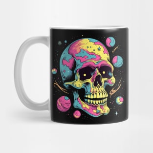 Psychedelic Retro Skull Mug